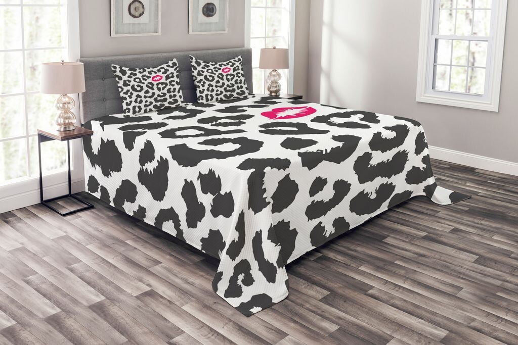 Комплект покрывала ABAKUHAUS Safari, Cheetah Leopard Kiss, комплект с моющимися наволочками, для односпальных кроватей 220 x 220 см, угольно-серый розовый
Комплект покрывала ABAKUHAUS Safari, Cheetah Leopard Kiss, комплект с моющимися наволочками, для односпальных кроватей 220 x 220 см, угольно-серый розовый