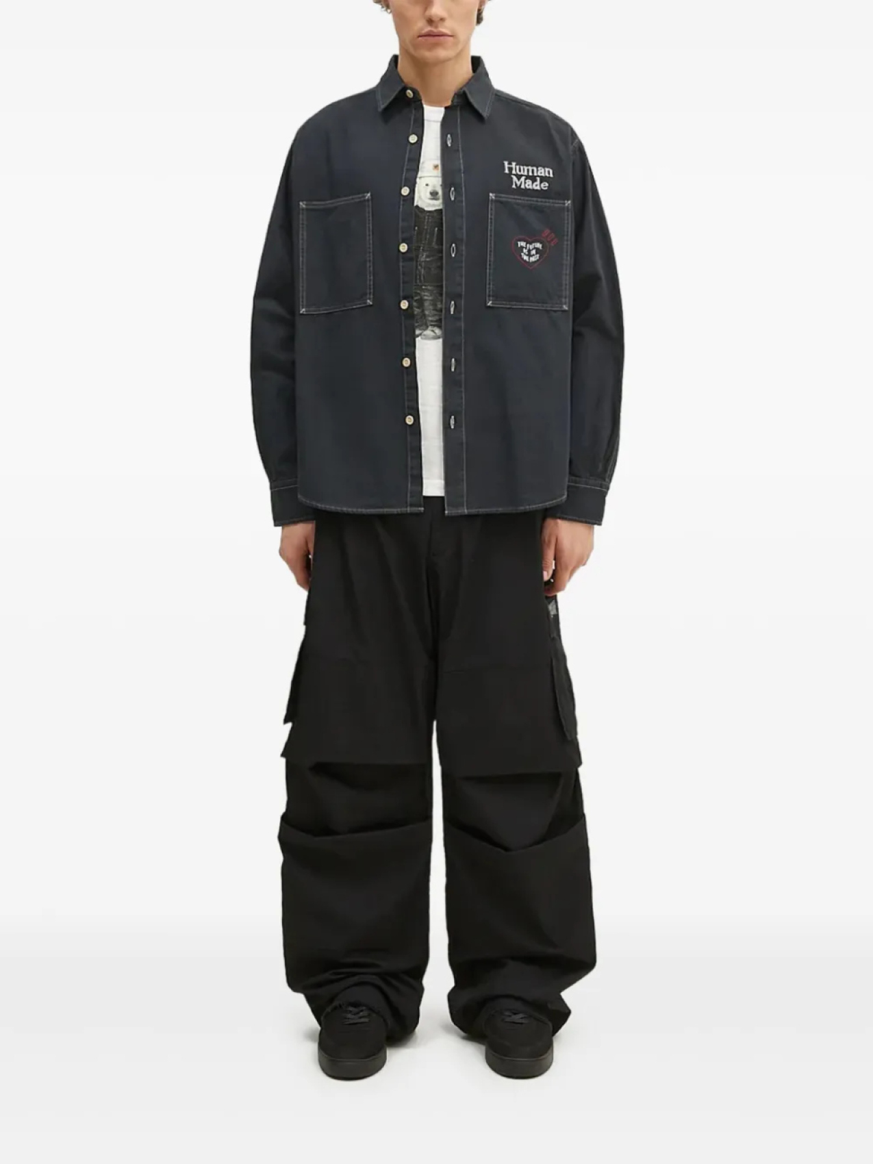 Human Made рубашка на пуговицах, черный
Human Made рубашка на пуговицах, черный