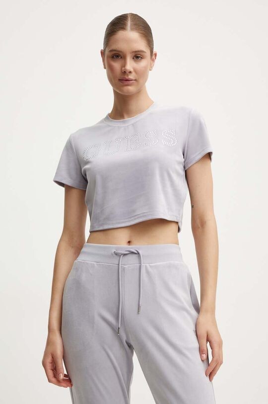 Бархатная футболка COUTURE Guess, фиолетовый
Бархатная футболка COUTURE Guess, фиолетовый