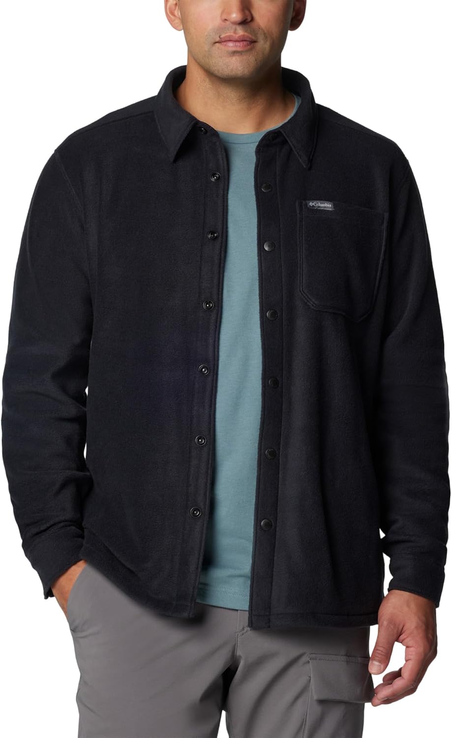 Columbia мужская Steens Mountain сплошная рубашка-куртка, Black
Columbia мужская Steens Mountain сплошная рубашка-куртка, Black