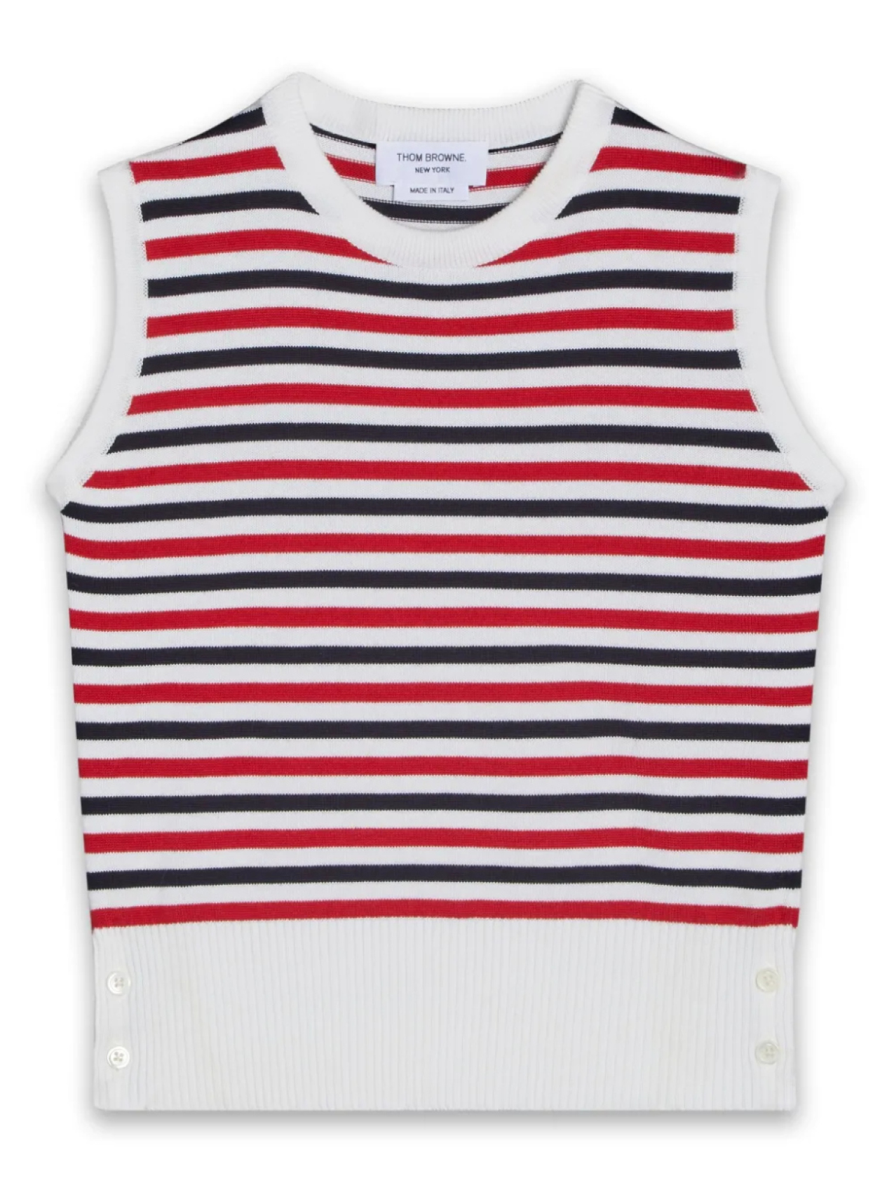 Детский полосатый топ без рукавов из трикотажного полотна Thom Browne Kids, красный
Детский полосатый топ без рукавов из трикотажного полотна Thom Browne Kids, красный