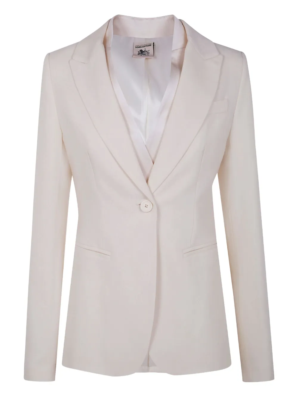 Однобортный пиджак Semicouture, нейтральный
Однобортный пиджак Semicouture, нейтральный