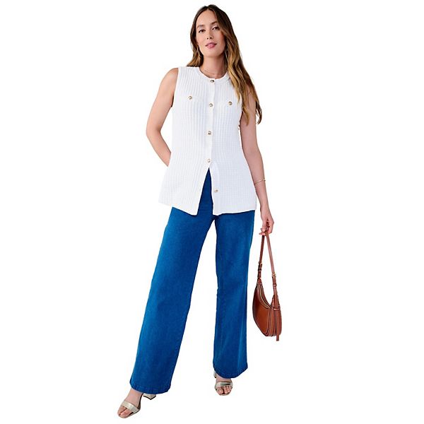 Женские джинсы plus size true fit wide leg Jessica London
Женские джинсы plus size true fit wide leg Jessica London