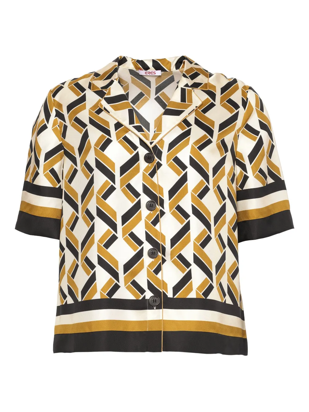 Рубашка с короткими рукавами и геометричным принтом ERES, белый
Рубашка с короткими рукавами и геометричным принтом ERES, белый