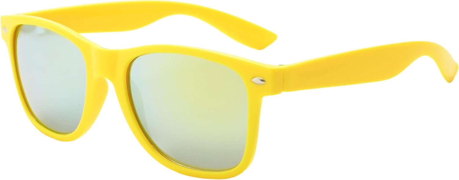 Fsmiling Мужские солнцезащитные очки, набор классических солнцезащитных очков оптом, недорогие очки, стильный набор очков для женщин - 15 штук, желтый, Yellow Mirrored Sunglasses
Fsmiling Мужские солнцезащитные очки, набор классических солнцезащитных очков оптом, недорогие очки, стильный набор очков для женщин - 15 штук, желтый, Yellow Mirrored Sunglasses