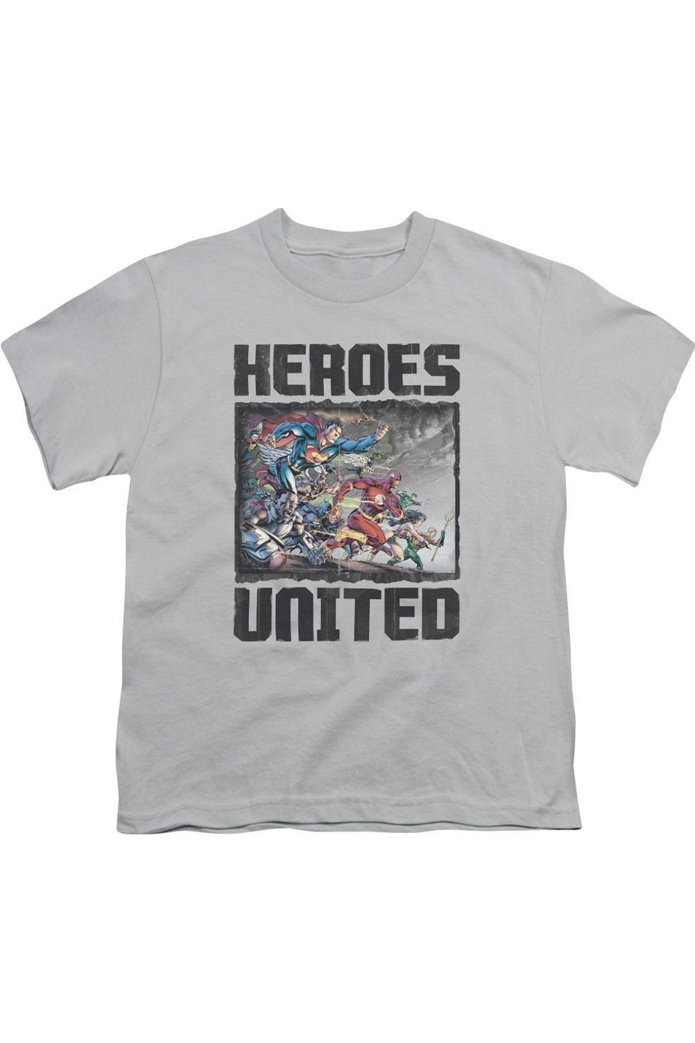 Футболка с коротким рукавом для подростков Justice League of America The Charge Gildan, серебряный 
Футболка с коротким рукавом для подростков Justice League of America The Charge Gildan, серебряный