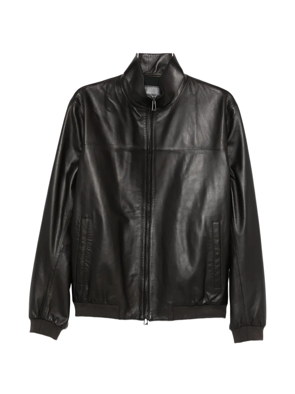 Кожаная куртка на молнии Emporio Armani, коричневый
Кожаная куртка на молнии Emporio Armani, коричневый