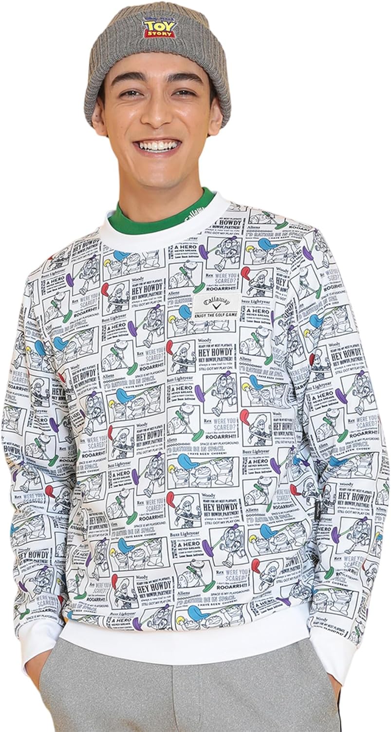 Мужская толстовка Callaway C24217132 с круглым вырезом, созданная в сотрудничестве с персонажами мультфильма «История игрушек» / для гольфа, белый
Мужская толстовка Callaway C24217132 с круглым вырезом, созданная в сотрудничестве с персонажами мультфильма «История игрушек» / для гольфа, белый