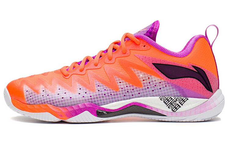 Кроссовки для бадминтона Falcon 5 унисекс с низким верхом, флуоресцентный глазурь, оранжевый/флуоресцентный сливово-фиолетовый Lining
Кроссовки для бадминтона Falcon 5 унисекс с низким верхом, флуоресцентный глазурь, оранжевый/флуоресцентный сливово-фиолетовый Lining
