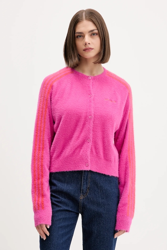 Пушистый кардиган Adidas Originals, розовый
Пушистый кардиган Adidas Originals, розовый