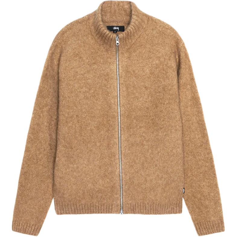 Полная молния, мериносовая свитер с начесом Stussy, оранжевый
Полная молния, мериносовая свитер с начесом Stussy, оранжевый