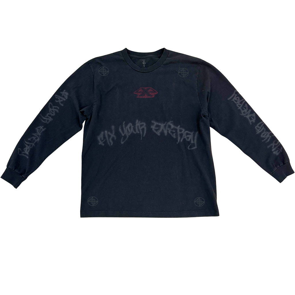 Футболка с длинным рукавом Fix Your Energy Travis Scott, синий
Футболка с длинным рукавом Fix Your Energy Travis Scott, синий