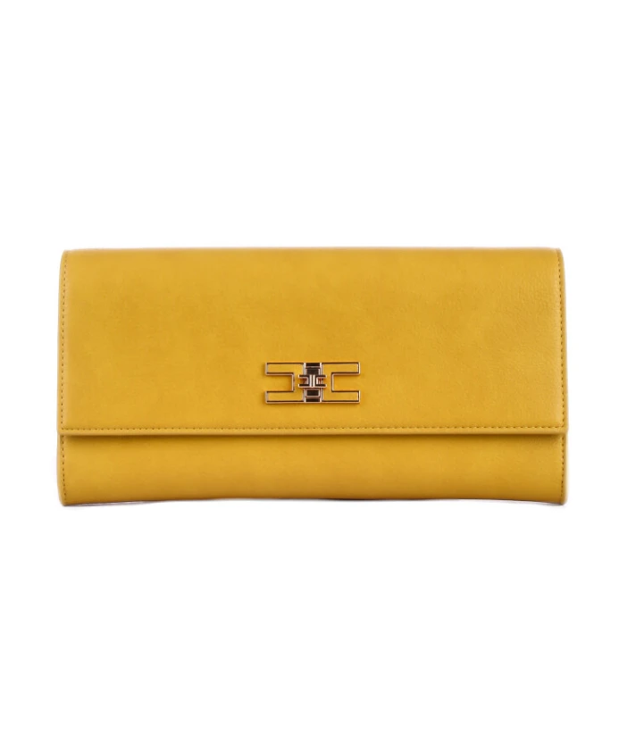 Сумка через плечо с застежкой-клипсой и логотипом спереди. Elisabetta Franchi, желтый
Сумка через плечо с застежкой-клипсой и логотипом спереди. Elisabetta Franchi, желтый