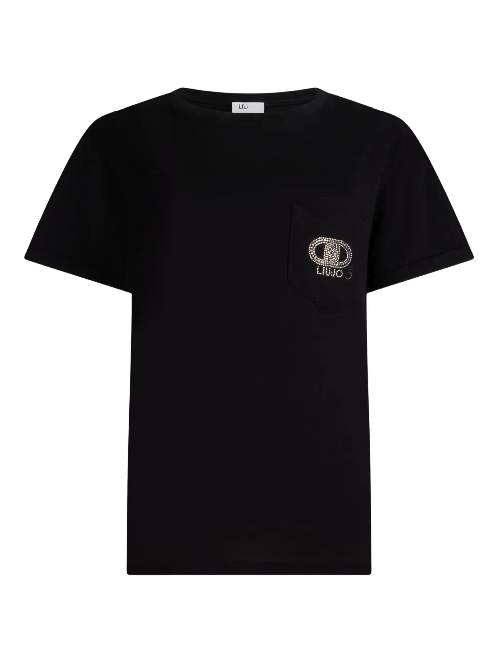 Футболка со стразами и логотипом LIU JO, черный
Футболка со стразами и логотипом LIU JO, черный