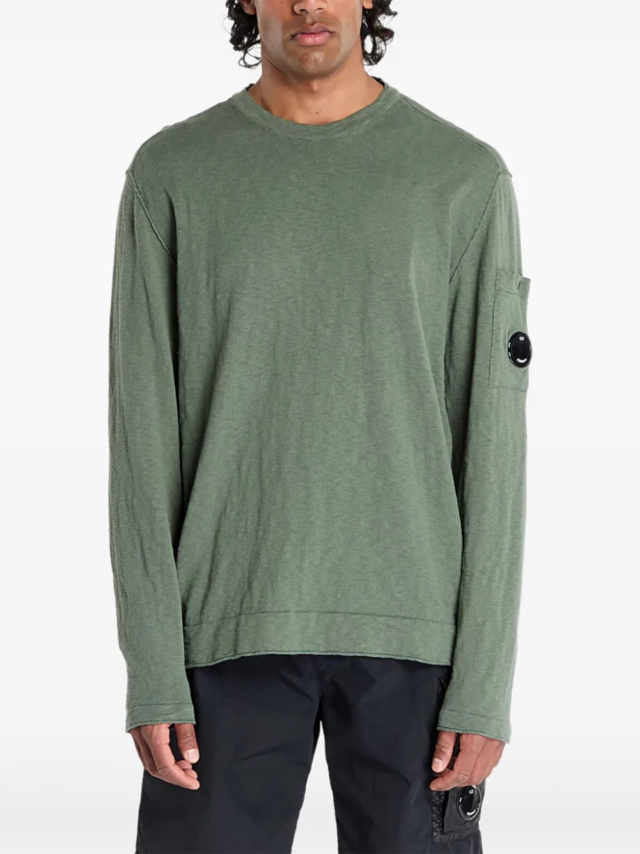 C.P. Company толстовка с нашивкой-логотипом, зеленый 
C.P. Company толстовка с нашивкой-логотипом, зеленый