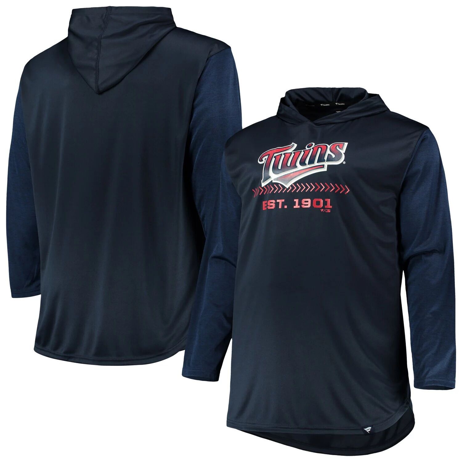 Мужской темно-синий/темно-синий пуловер с капюшоном Minnesota Twins Big & Tall Wordmark Club
Мужской темно-синий/темно-синий пуловер с капюшоном Minnesota Twins Big & Tall Wordmark Club