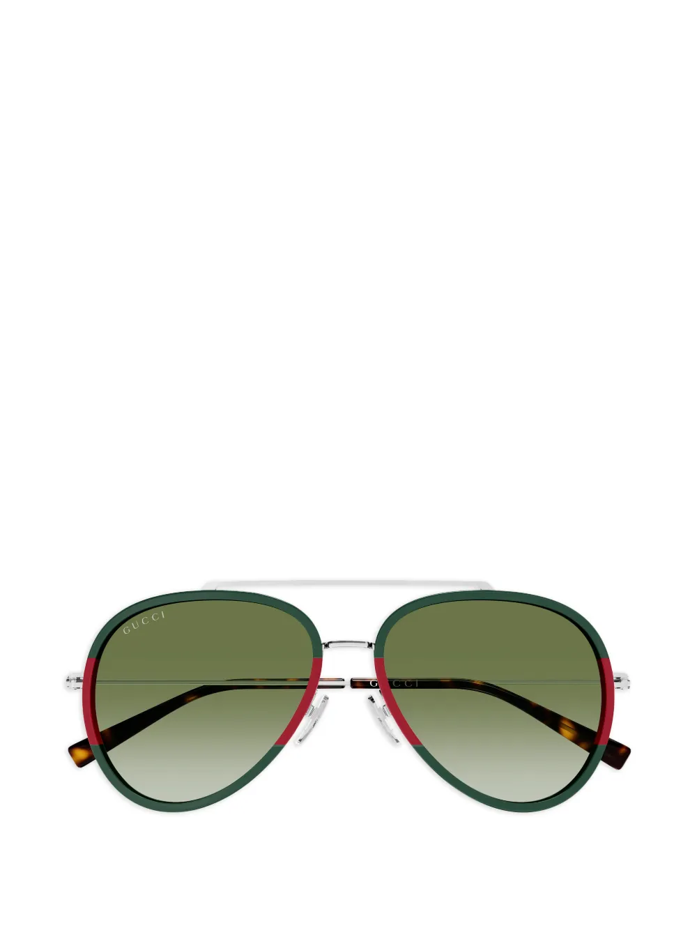 Очки-авиаторы в полоску Gucci, зеленый
Очки-авиаторы в полоску Gucci, зеленый