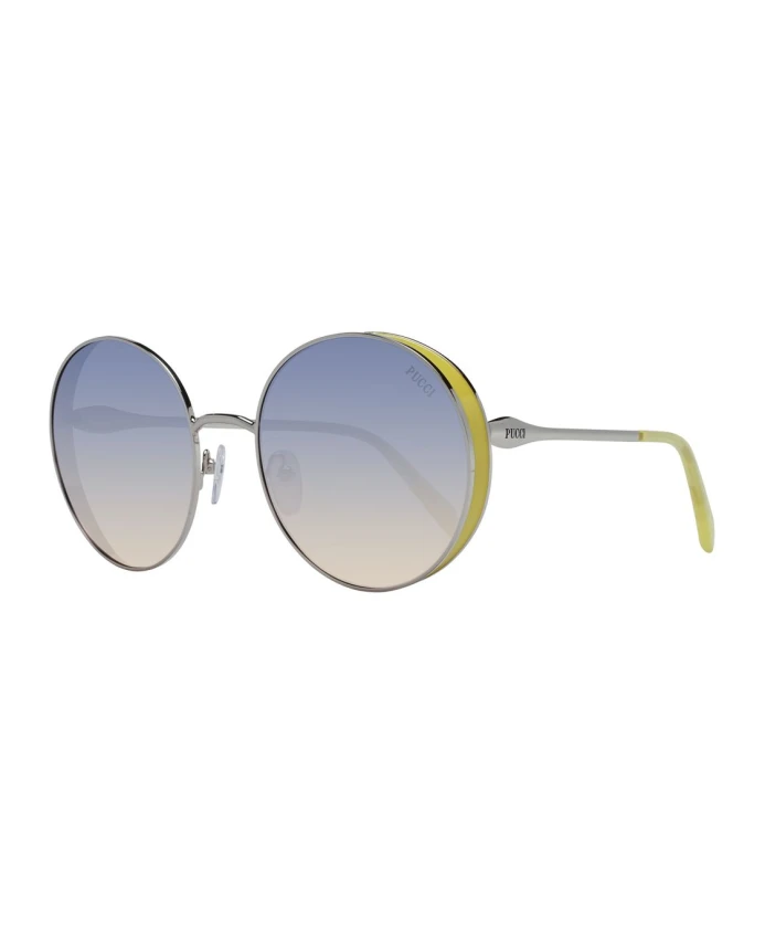 Серебряные женские солнцезащитные очки круглой формы Pucci, серый
Серебряные женские солнцезащитные очки круглой формы Pucci, серый