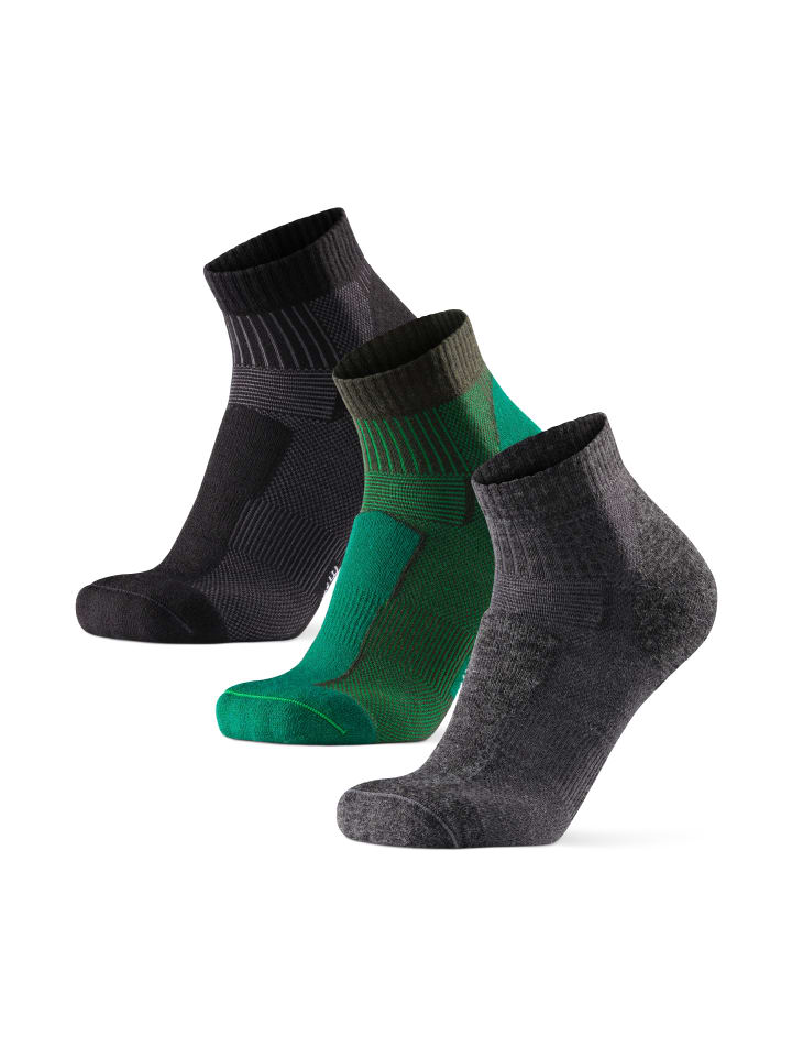 DANISH ENDURANCE Походные носки из мериносовой шерсти, низкие, черно-зелено-серые
DANISH ENDURANCE Походные носки из мериносовой шерсти, низкие, черно-зелено-серые