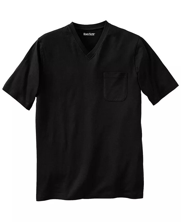Мужская легкая футболка без усадки с V-образным вырезом и карманом для больших и высоких KingSize, черный
Мужская легкая футболка без усадки с V-образным вырезом и карманом для больших и высоких KingSize, черный