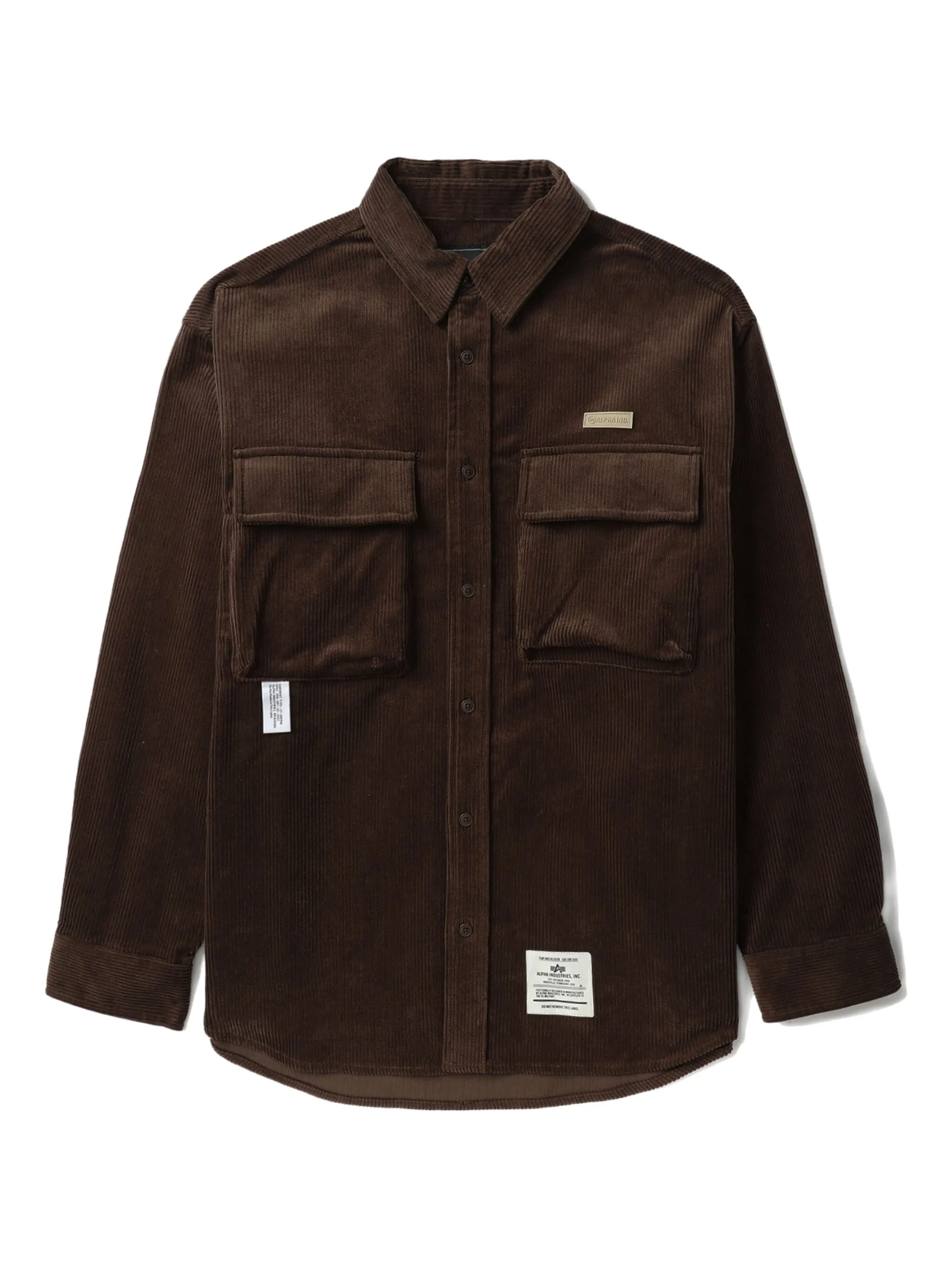 Вельветовая рубашка с нашивкой-логотипом Alpha Industries, коричневый
Вельветовая рубашка с нашивкой-логотипом Alpha Industries, коричневый