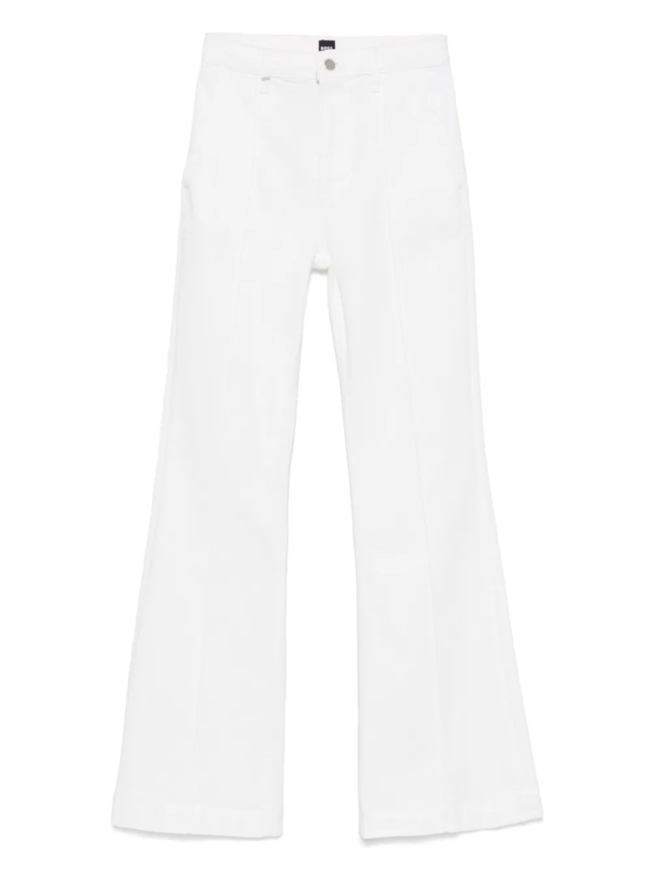 Расклешенные джинсы BOSS, белый 
Расклешенные джинсы BOSS, белый