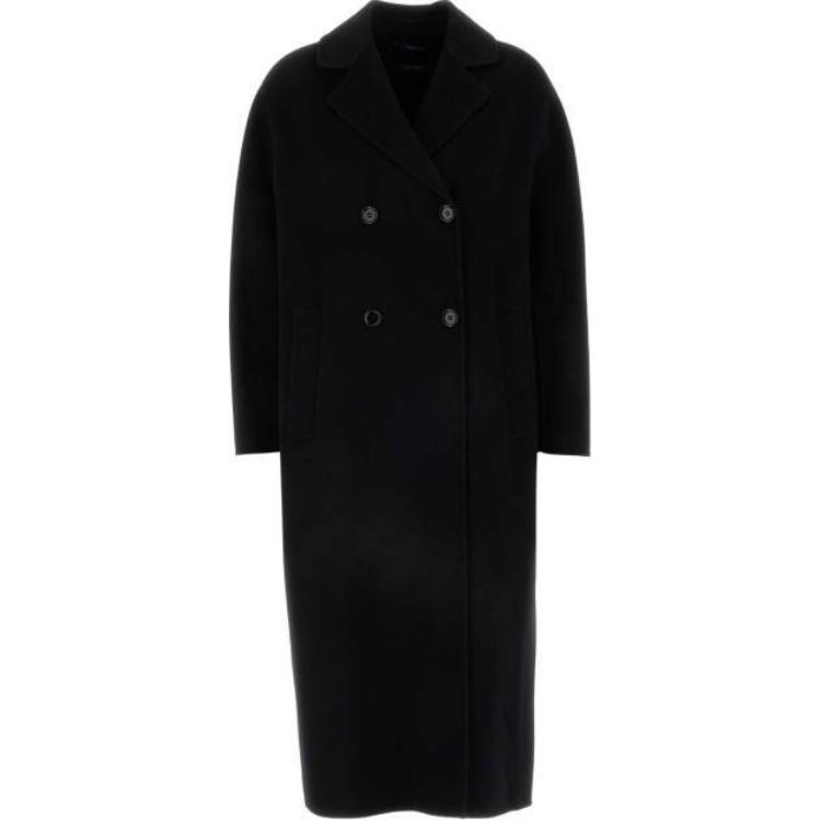 'S MAX MARA Двубортное пальто с длинными рукавами, Black
'S MAX MARA Двубортное пальто с длинными рукавами, Black