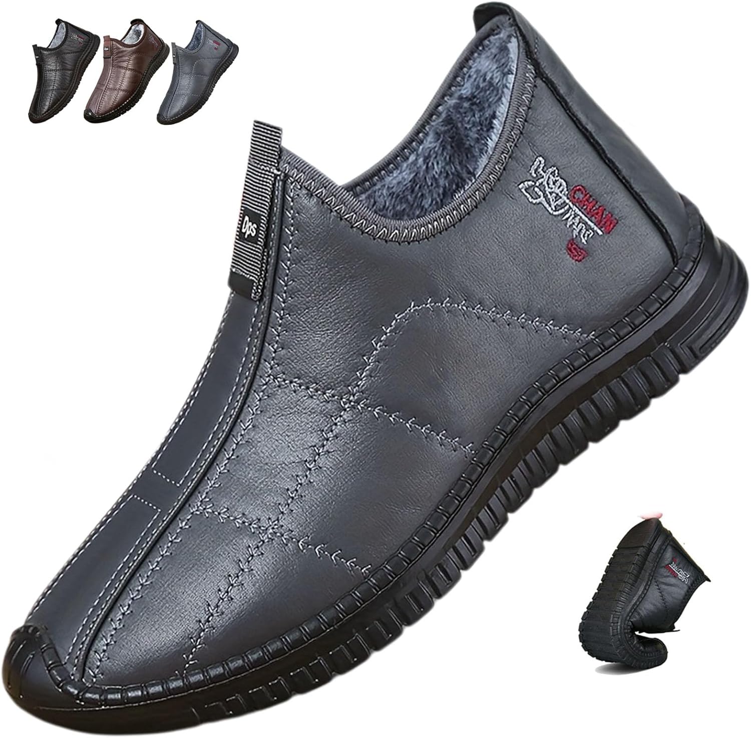 Мужские зимние термоботинки с противоскользящей подошвой, снежные ботинки для мужчин, водонепроницаемые, теплые с флисом, большие размеры для ходьбы Generic, серый
Мужские зимние термоботинки с противоскользящей подошвой, снежные ботинки для мужчин, водонепроницаемые, теплые с флисом, большие размеры для ходьбы Generic, серый