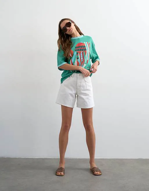 Белые джинсовые шорты Topshop Editor
Белые джинсовые шорты Topshop Editor