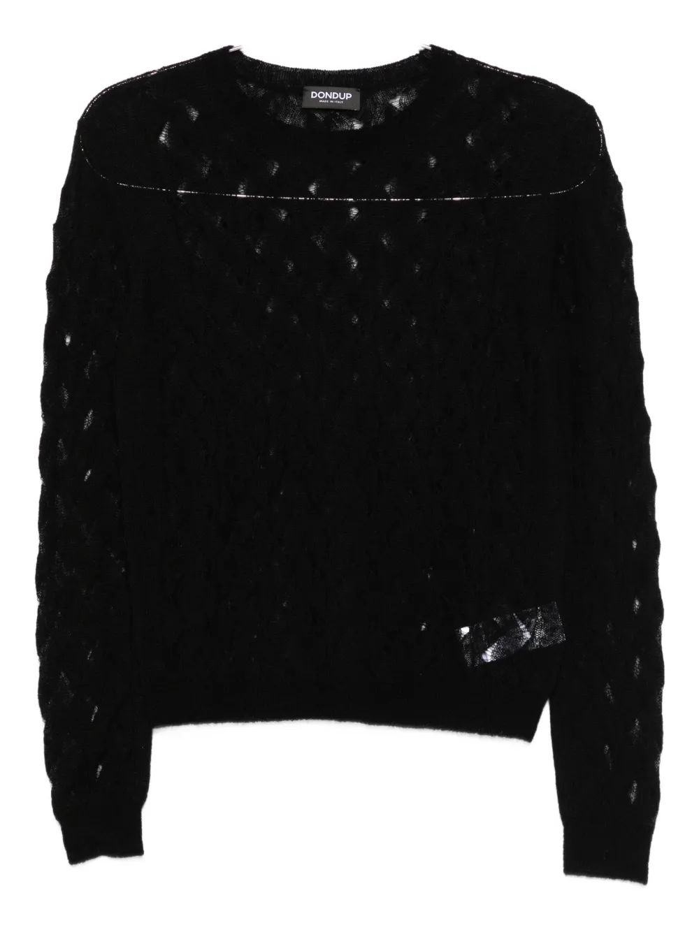 Вязаный свитер с геометрическим узором DONDUP, черный
Вязаный свитер с геометрическим узором DONDUP, черный