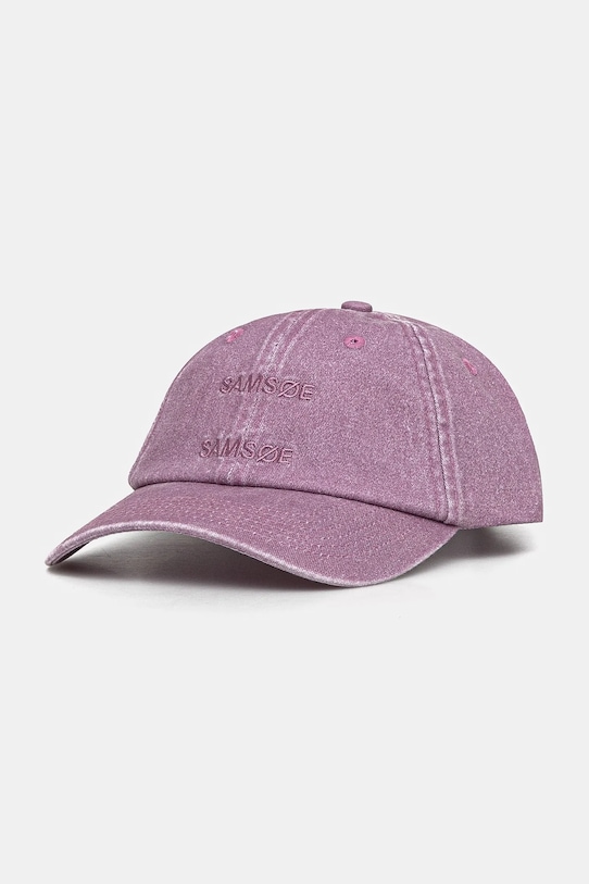 Хлопковая кепка с козырьком Samsoe Samsoe, фиолетовый
Хлопковая кепка с козырьком Samsoe Samsoe, фиолетовый