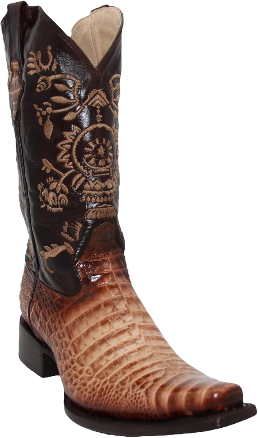 Мужские ковбойские сапоги Western Shops из натуральной кожи с заостренным квадратным носком и тиснением под крокодила и аллигатора The Western Shops, Bone
Мужские ковбойские сапоги Western Shops из натуральной кожи с заостренным квадратным носком и тиснением под крокодила и аллигатора The Western Shops, Bone