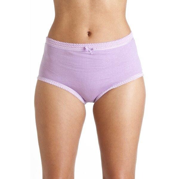 Набор из трех комфортных трусов с высокой талией, оборкой на талии и бантиком по центру Camille, фиолетовый
Набор из трех комфортных трусов с высокой талией, оборкой на талии и бантиком по центру Camille, фиолетовый