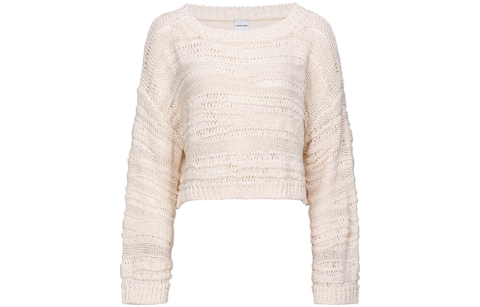 Джемпер с открытой вязкой и лодочкой PINKO, белый
Джемпер с открытой вязкой и лодочкой PINKO, белый