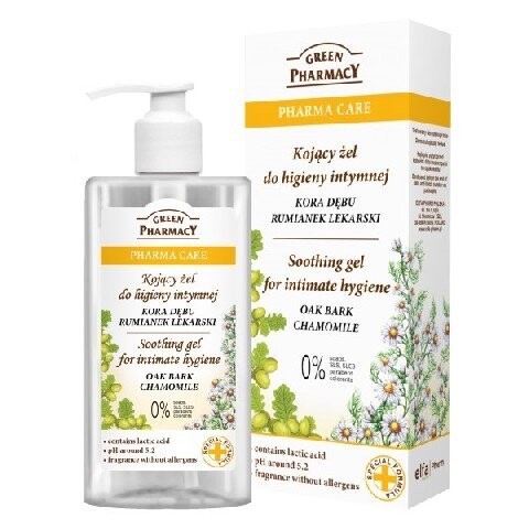 Зеленая Аптека, Pharma Care, успокаивающий гель для интимной гигиены Кора дуба и Ромашка, 300 мл, Green Pharmacy
Зеленая Аптека, Pharma Care, успокаивающий гель для интимной гигиены Кора дуба и Ромашка, 300 мл, Green Pharmacy
