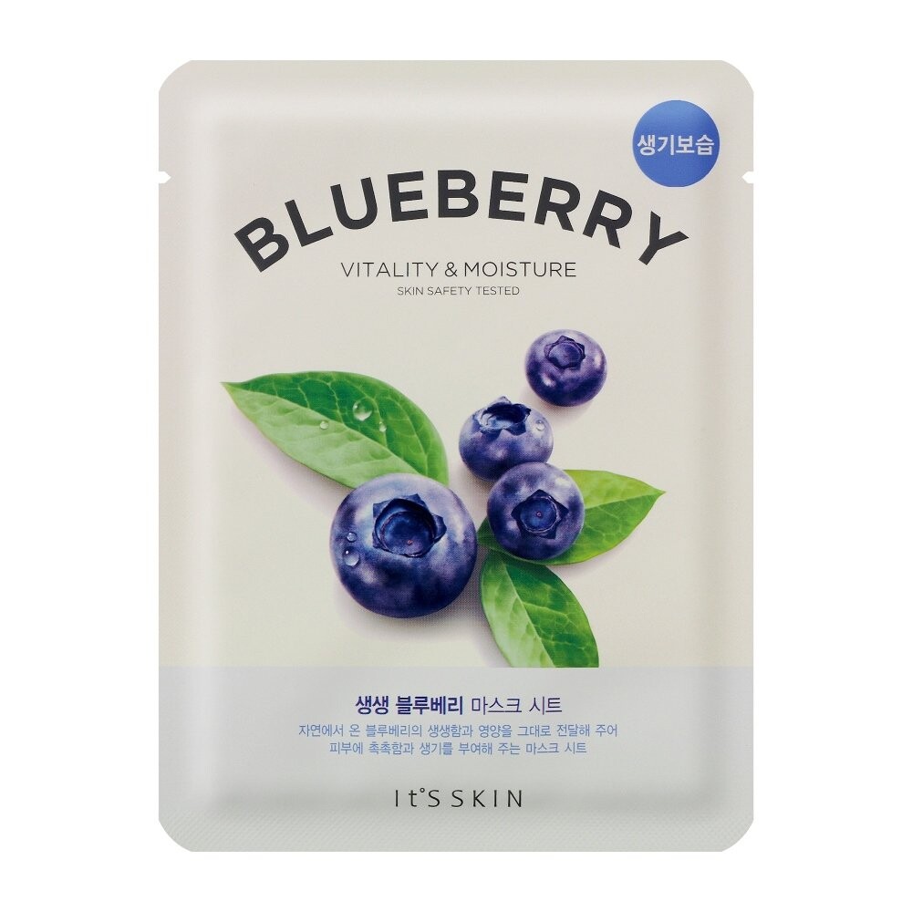 It's Skin, The Fresh Mask Sheet Blueberry, маска для лица с экстрактом черники, 20 мл
It's Skin, The Fresh Mask Sheet Blueberry, маска для лица с экстрактом черники, 20 мл