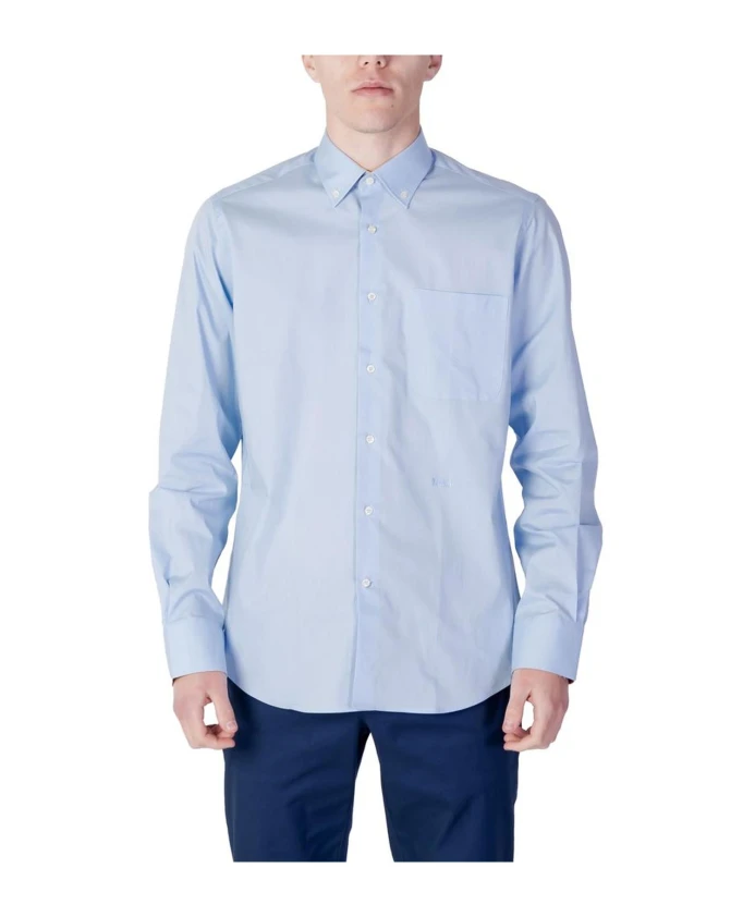 Синяя хлопковая рубашка с длинными рукавами, весна/лето Alviero Martini 1A Classe, синий
Синяя хлопковая рубашка с длинными рукавами, весна/лето Alviero Martini 1A Classe, синий