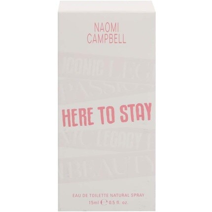 Naomi Campbell Here To Stay Eau De Toilette 15ml
Naomi Campbell Here To Stay Eau De Toilette 15ml