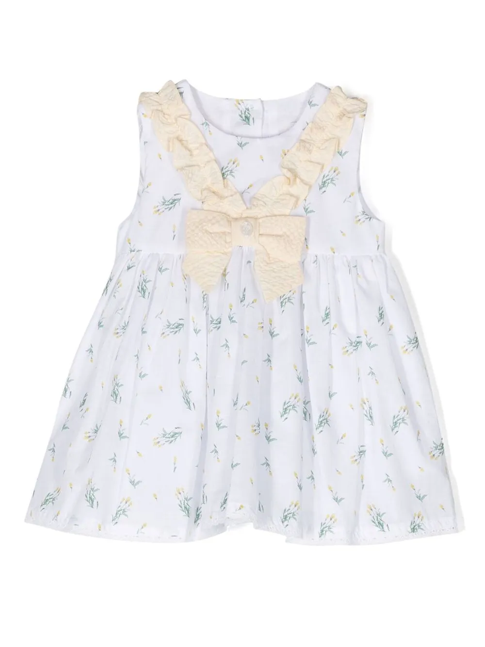 Платье без рукавов с цветочным принтом Patachou, белый
Платье без рукавов с цветочным принтом Patachou, белый