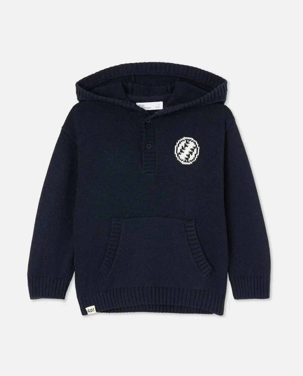 Детский джемпер с капюшоном и интарсией Kids El Corte Inglés, синий
Детский джемпер с капюшоном и интарсией Kids El Corte Inglés, синий