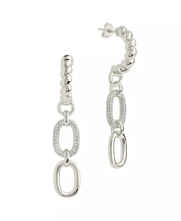 Серьги-Кольца Andi Drop с кубическим цирконием Sterling Forever, silver-tone
Серьги-Кольца Andi Drop с кубическим цирконием Sterling Forever, silver-tone