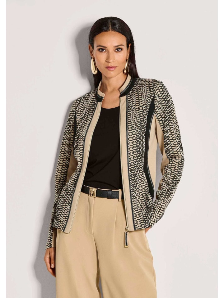 MADELEINE Современный деловой пиджак с принтом по всей поверхности, бежево-черного цвета
MADELEINE Современный деловой пиджак с принтом по всей поверхности, бежево-черного цвета