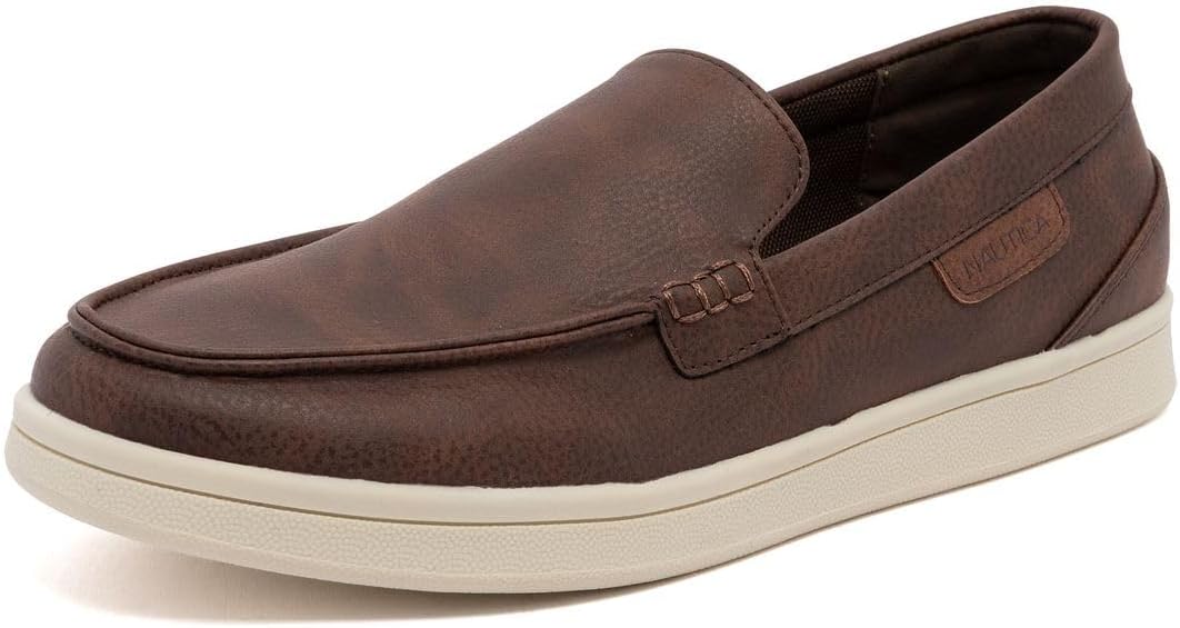 Мужские слипоны Nautica, повседневные мокасины с носком-мок и кроссовки в стиле лодочных туфель для мужчин - легкие и удобные - Derwin, шоколадный
Мужские слипоны Nautica, повседневные мокасины с носком-мок и кроссовки в стиле лодочных туфель для мужчин - легкие и удобные - Derwin, шоколадный