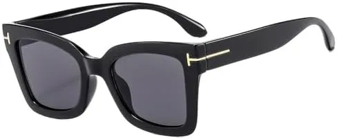 Модные квадратные солнцезащитные очки для женщин в винтажном стиле, синие солнцезащитные очки с защитой от УФ-излучения UV400, очки для активного отдыха MTZJH, Black
Модные квадратные солнцезащитные очки для женщин в винтажном стиле, синие солнцезащитные очки с защитой от УФ-излучения UV400, очки для активного отдыха MTZJH, Black