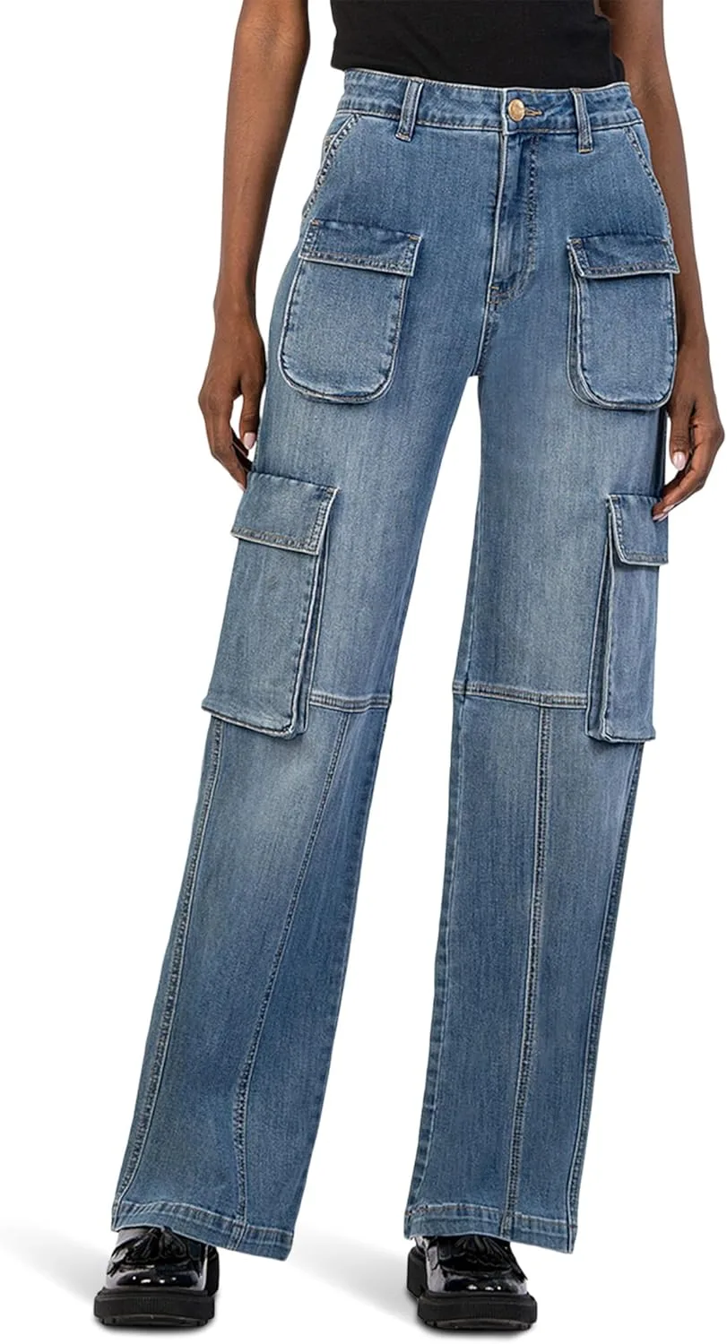 KUT from the Kloth Женские джинсы High-Rise Fab Ab Wide Leg с накладными карманами на клапанах
KUT from the Kloth Женские джинсы High-Rise Fab Ab Wide Leg с накладными карманами на клапанах