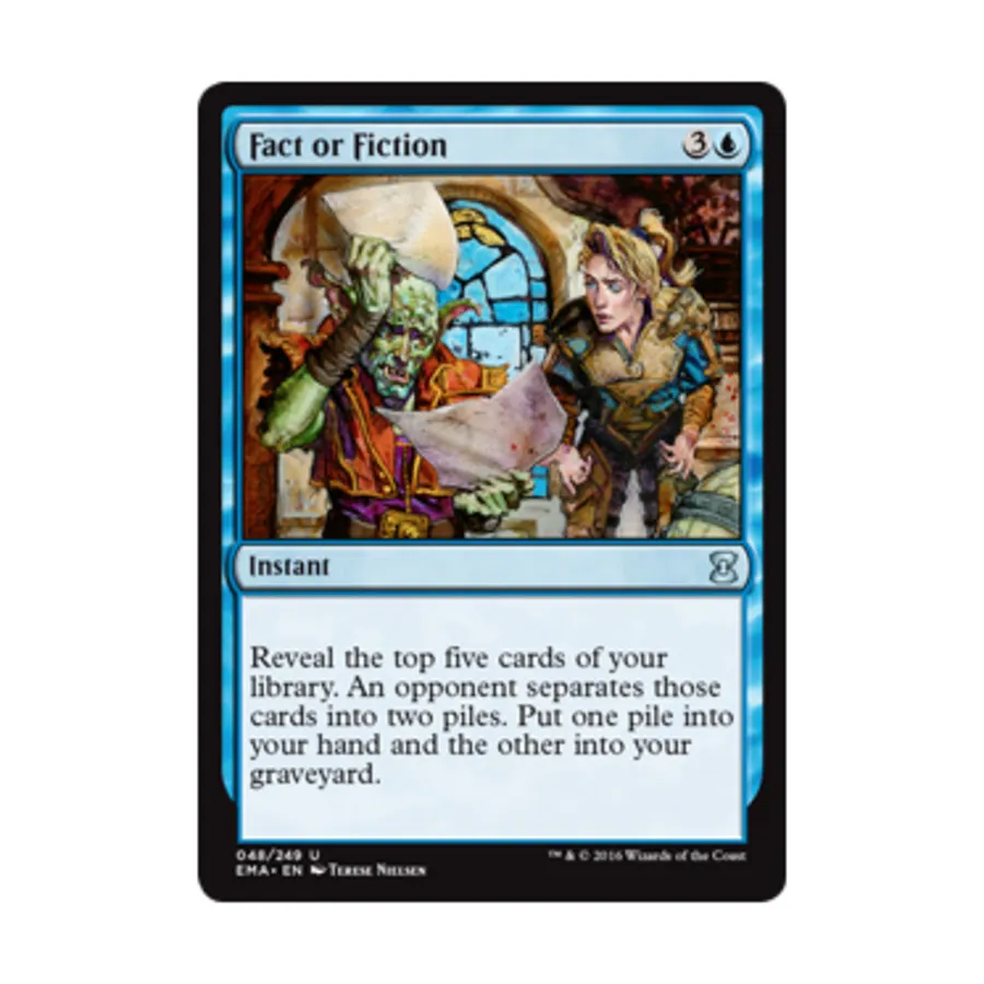 CCG Факт или вымысел (U), MTG - Eternal Masters
CCG Факт или вымысел (U), MTG - Eternal Masters
