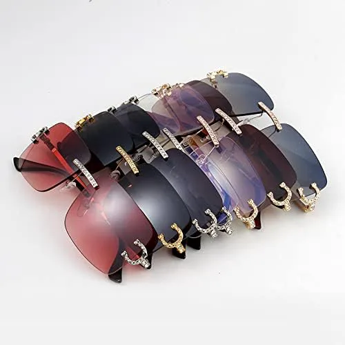 Солнцезащитные очки без оправы прямоугольной формы для женщин и мужчин, солнцезащитные очки с бриллиантами, ретро-солнцезащитные очки без оправы MTZJH, C2
Солнцезащитные очки без оправы прямоугольной формы для женщин и мужчин, солнцезащитные очки с бриллиантами, ретро-солнцезащитные очки без оправы MTZJH, C2