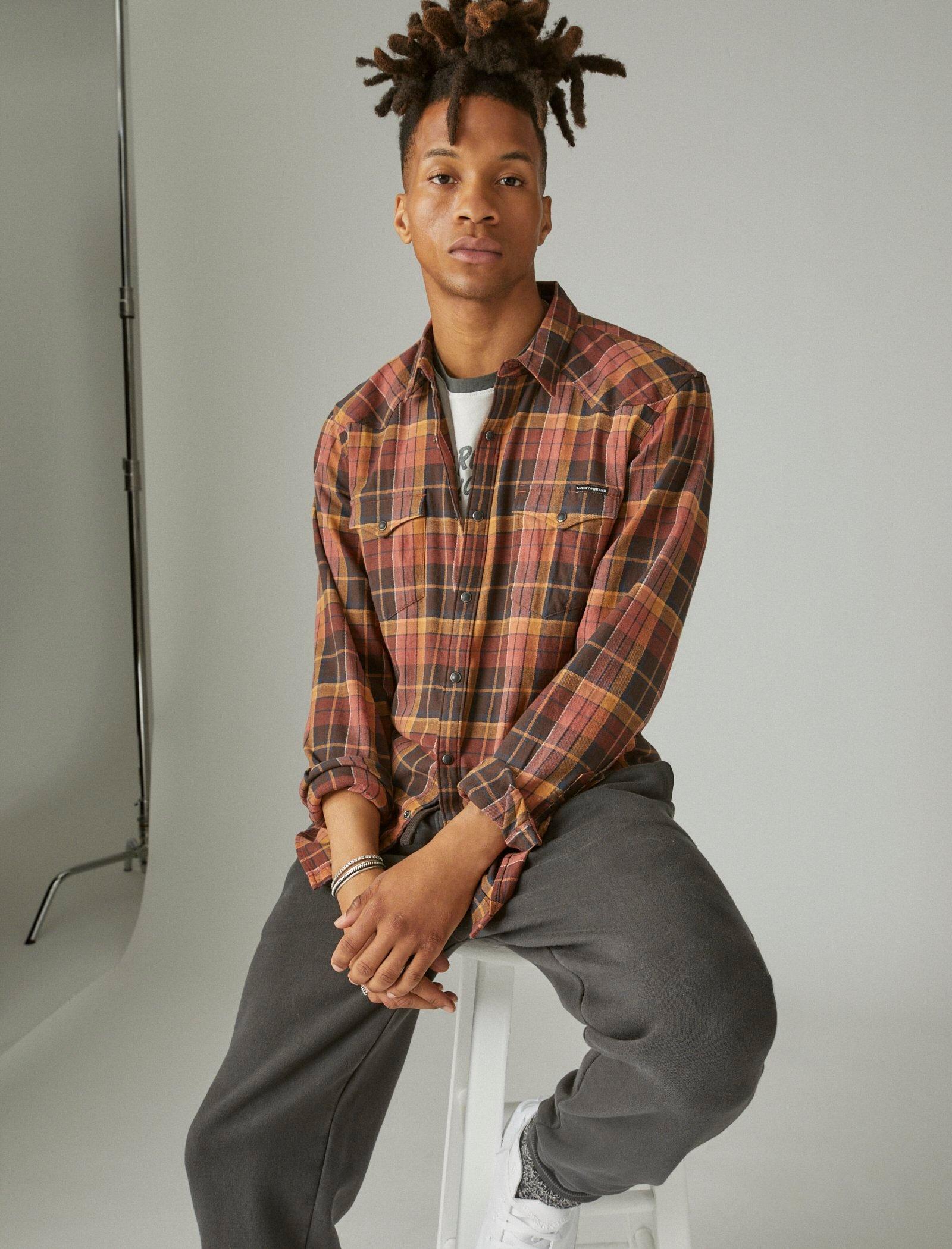 Мужская эластичная рубашка в клетку Lucky Brand Grom с длинным рукавом в стиле вестерн, цвет multi
Мужская эластичная рубашка в клетку Lucky Brand Grom с длинным рукавом в стиле вестерн, цвет multi