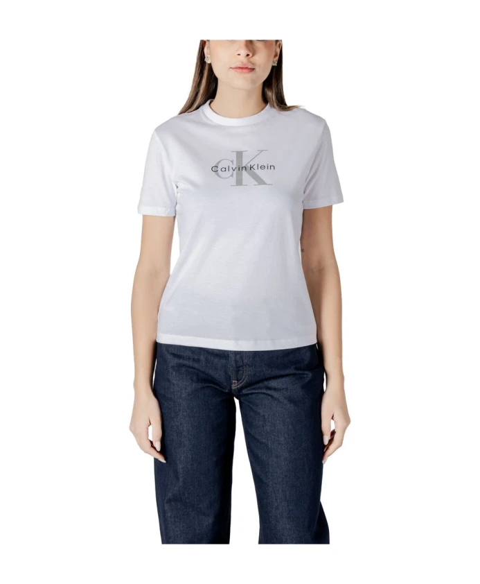 Белая хлопковая футболка с логотипом Calvin Klein Jeans, белый
Белая хлопковая футболка с логотипом Calvin Klein Jeans, белый