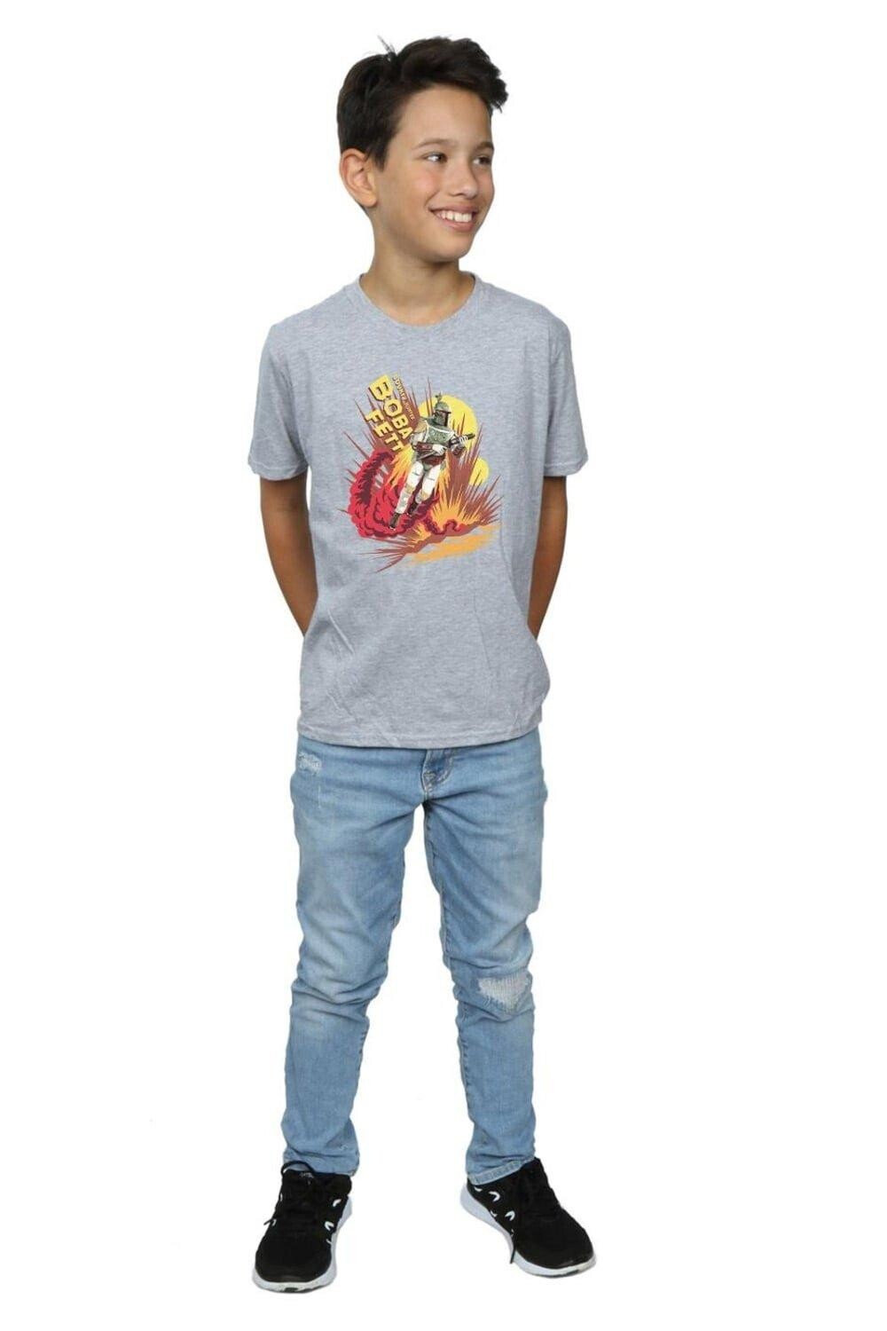 Футболка с ракетным двигателем Боба Фетта Star Wars, серый
Футболка с ракетным двигателем Боба Фетта Star Wars, серый